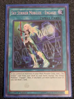 Yugioh Sky Striker Mobilize - Engage! BLHR-EN090 Secret Rare 1st Ed VLP - Image 1