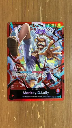 📈Monkey.D.Luffy 001 L Starter Deck EX: Gear 5 ST21-001 One Piece 12⚓ - Image 1
