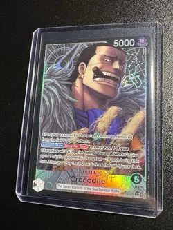 One Piece TCG The Azure Sea’s Seven Crocodile (Alt Art) Leader OP14-079 - Image 2