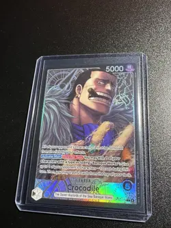 One Piece TCG The Azure Sea’s Seven Crocodile (Alt Art) Leader OP14-079 - Image 5