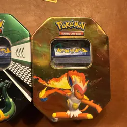2009 Infernape And Serperior Ex Opened Tins With Pokemon Binders (vintage Cards) - Image 3