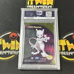 Mewtwo Pokemon 2000 Topps TV Animation Clear Cards English #PC5 PSA 10 - Image 2