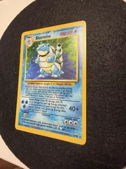 Pokemon TCG Blastoise Base Set Holo Unlimited Rare Card 2/102 NM - Image 3