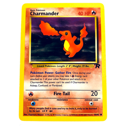 Vintage VTG Pokemon TCG Card: Charmander 50/82 Team Rocket WOTC LP/NM - Image 1