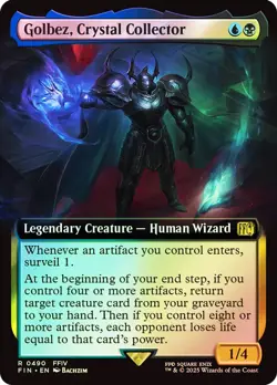 MTG - Golbez, Crystal Collector 0490 - Extended Art - Final Fantasy - Image 1