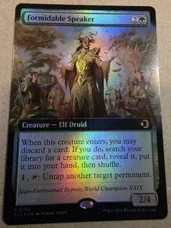 Formidable Speaker - Foil (Extended Art) Lorwyn Eclipsed - Mtg - Image 1