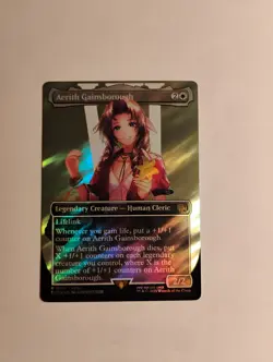 Aerith Gainsborough (Borderless) (Surge Foil) Final Fantasy Foil - Image 1