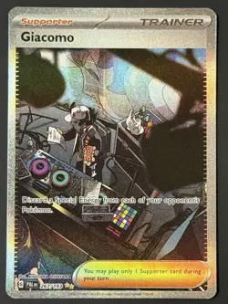Pokemon Card Giacomo 267/193 Paldea Evolved Special Illustration Rare LP - Image 1