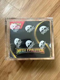 Pokemon TCG Mega Evolution Booster Box 36 Packs + Acrylic Box - New & Sealed - Image 1