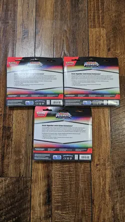 🔥🔥Pokemon TCG Prismatic Evolutions Tech Sticker Collection Set of 3 Sealed🔥 - Image 2