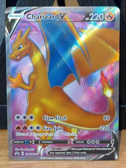 Pokemon TCG Charizard V SWSH Black Star Promo SWSH050 Holo Promo - Image 1