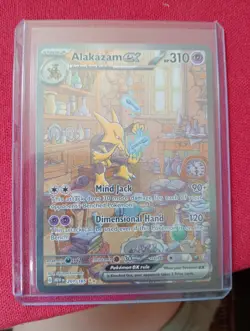 Pokemon TCG Alakazam EX Scarlet & Violet-151 201/165 Holo Special Rare - Image 1