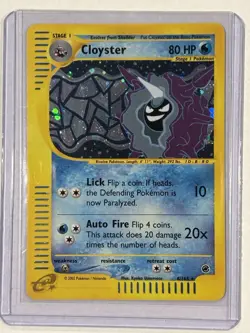 NM Pokemon Cloyster Expedition Holo 8/165 - Image 1