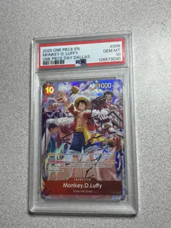 Monkey D. Luffy ST10-006 One Piece Day Dallas 2025 Promo PSA 10 - Image 1