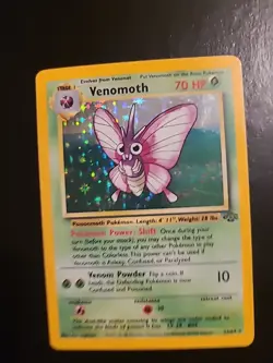 Venomoth 13/64 - Pokemon Jungle Unlimited Holo Rare Card 1999 WOTC LP - Image 1
