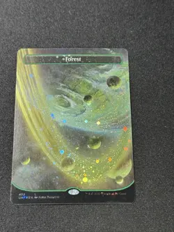 Forest Galaxy Foil Borderless MTG Unfinity (UNF) NM Unplayed Card # 495 - Image 1