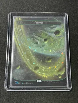 Forest Galaxy Foil Borderless MTG Unfinity (UNF) NM Unplayed Card # 495 - Image 3