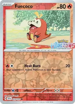 Fuecoco 029/191 Horizons Promo Surging Sparks Pokemon Card NM - Image 1