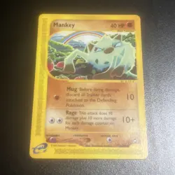 NM Mankey Reg. Non-Holo 92/147 Aquapolis Pokemon Card - Image 1