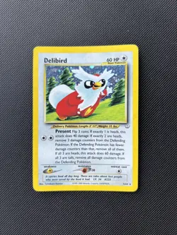 Pokemon Card Neo Revelation Set Holo Delibird 5/64 WOTC - Image 1