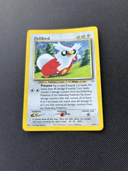 Pokemon Card Neo Revelation Set Holo Delibird 5/64 WOTC - Image 2