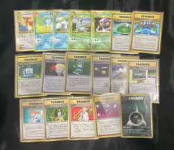 Lot of Old Back Japanese Pokemon Cards Including 14 Holos and 18 Rares - Image 2