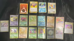 Lot of Old Back Japanese Pokemon Cards Including 14 Holos and 18 Rares - Image 3