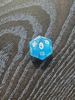 MTG , Final Fantasy, Spindown D20 Prerelease Crystal dice - Image 1
