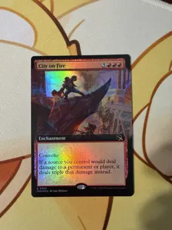 City on Fire (Extended Art) - March of the Machine (MOM) foil - Image 1