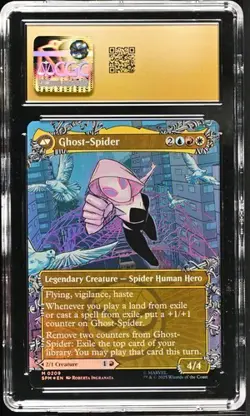 2025 MTG Marvel's Spider-Man Foil Borderless Gwen Stacy #0209 *CGC 10 PRISTINE* - Image 2