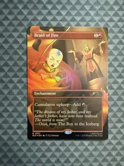 MTG Braid of Fire #2307 Rainbow Foil Rare Secret Lair Drop Series (SLD) - Image 1