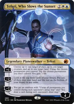 Teferi, Who Slows the Sunset - MIDNIGHT HUNT - englisch (nm +) borderless - Image 1