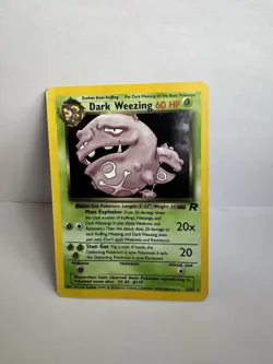 Dark Weezing 14/82 Holo Rare Team Rocket Pokemon TCG WOTC Ungraded Vintage Card - Image 1