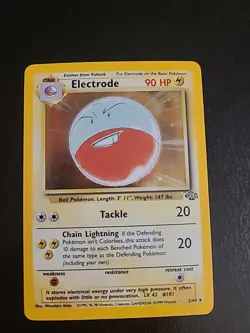 Electrode 2/64 Jungle Unlimited Holo Rare - Pokemon WOTC Vintage NM/LP - Image 1