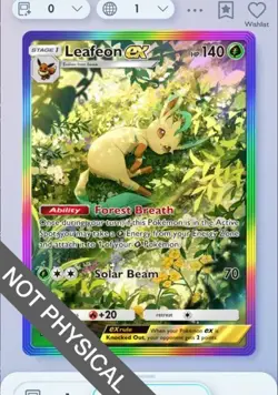 Pokemon TCG POCKET - Leafeon Rainbow Rare 2⭐, Triumphant Light, English - Image 1