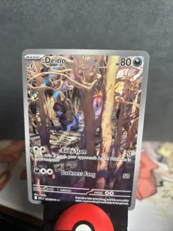 Deino 146/086 Illustration Rare SV White Flare Full Art Pokemon - Image 1