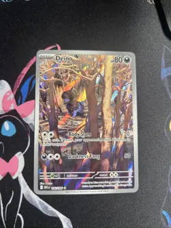 Deino 146/086 Illustration Rare SV White Flare Full Art Pokemon - Image 2