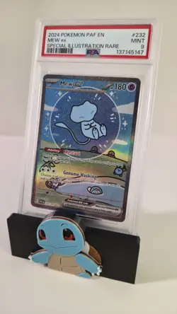 2024 POKEMON PAF EN-PALDEAN FATES MEW EXSPECIAL ILLUSTRATION RARE #232 PSA 9 - Image 1