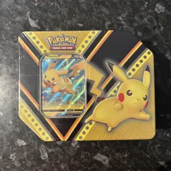 Pokemon TCG: V Powers Tin PIKACHU NEW Factory Sealed Tin 5 booster packs - Image 1