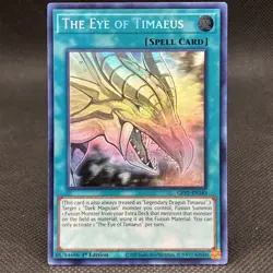 Yugioh The Eye of Timaeus GFP2-EN183 Ghost Rare 1st Edition NM - Image 1