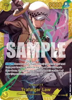 One Piece (OP) - Trafalgar Law OP10-119 (English) Foil - Image 1