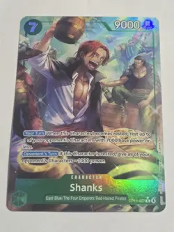 One Piece CCG Shanks OP14-027 Alt Art R The Azure Sea's Seven English NM - Image 1