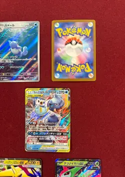 5 Pokemon Japanese Card Lot - Blastoise & Piplup, Wartotle, Megakangaskhan - Image 3