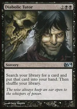 Diabolic Tutor - Non-Foil - Magic 2014 - 95 | MTG Card - Image 3