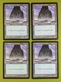 Island (Spire) x4 Tempest 4x Playset Magic the Gathering MTG - Image 1