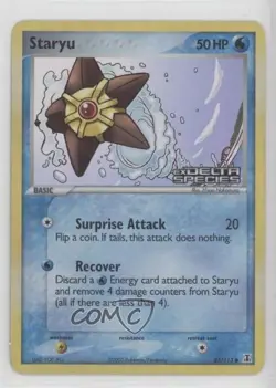 Staryu Reverse Foil Pokemon EX Delta Species #85 2005 - Image 1