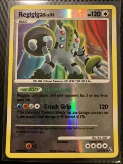 Pokemon Regigigas 15/146 Legends Awakened Holo Rare Heavy Play (see photos) - Image 1