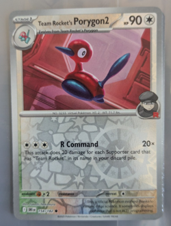 Pokemon TCG Team Rocket’s Porygon2 Destined Rivals SV10 154/182 Reverse Holo - Image 1
