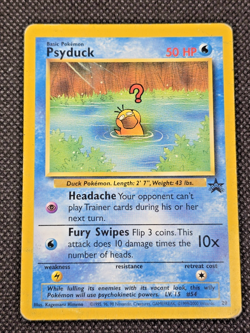 2000 Pokemon Black Star Promo League #20 Psyduck Toploader Rigid Sleeve - Image 1