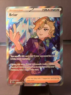 Pokemon TCG Briar SV07: Stellar Crown 163/142 Ultra Rare Full Art Holo NM - Image 1
